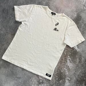 White Slub Cotton Blank T Shirt! TSPTR Made in Japan. Size Medium